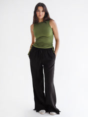 Adjustable Tank Top Olive- Adults