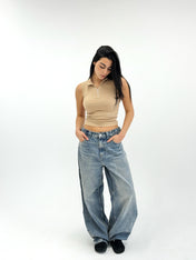 Zipit Tank Top Beige - Adults