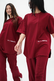 Flip-Side Burgundy Set - Adults