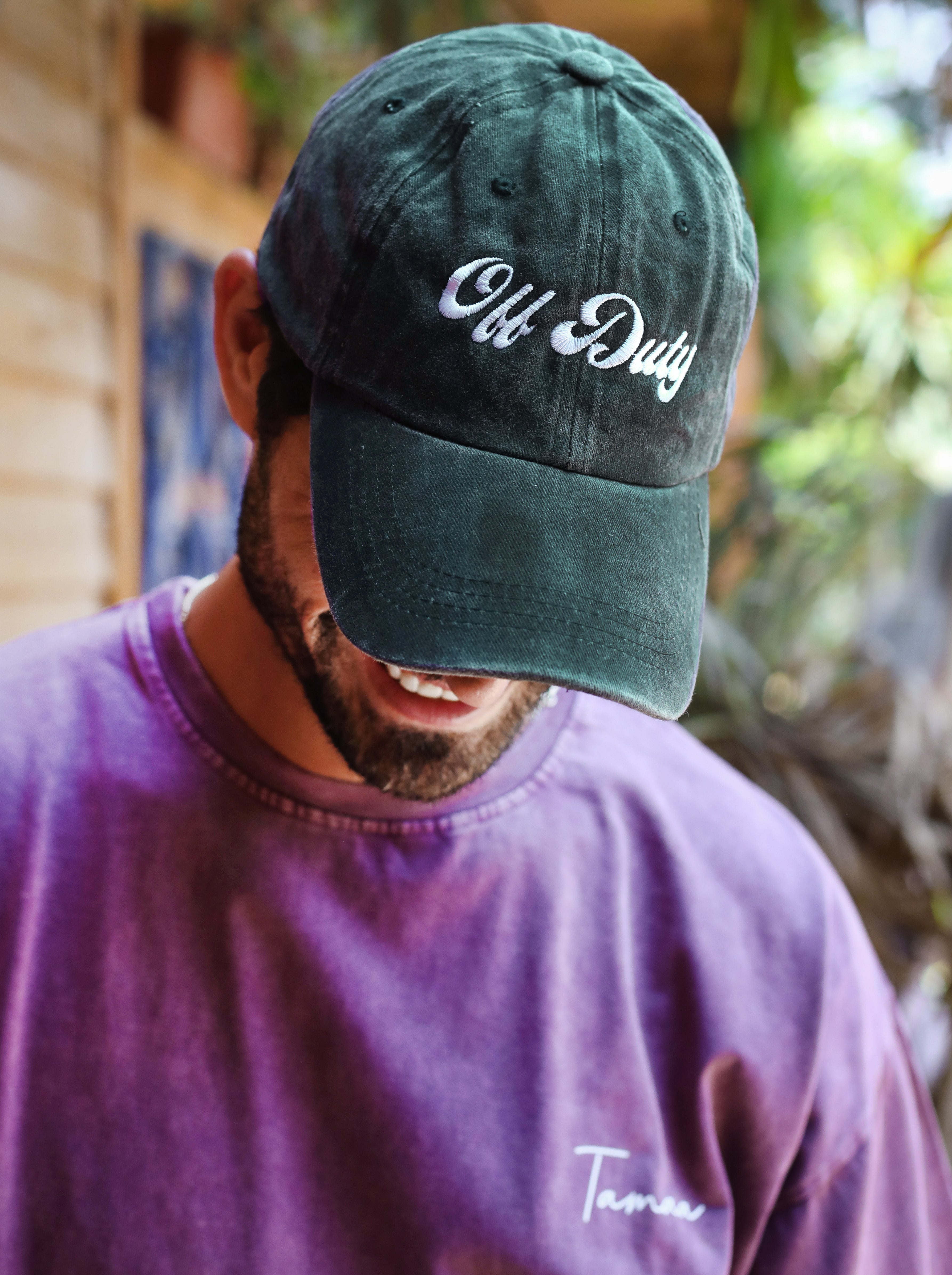 Unisex Off Duty Cap- Dark Green