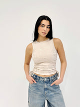 Adjustable Gilded Tank Top Beige - Adults