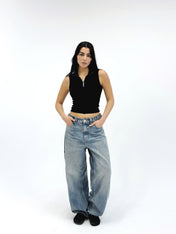 Zipit Tank Top Black- Adults