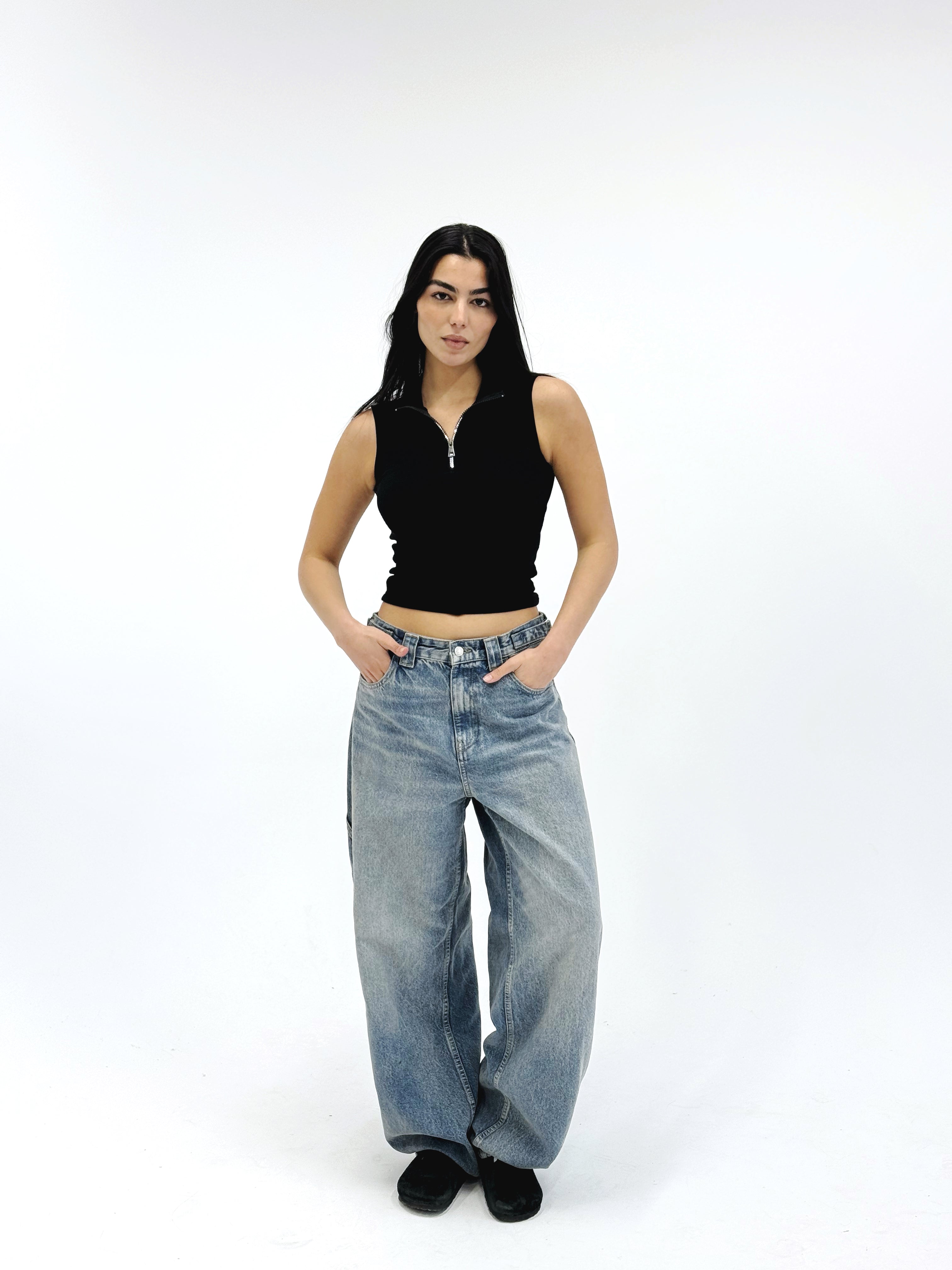 Zipit Tank Top Black- Adults