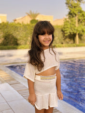 Gold Shimmery Coverup/Set