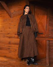 Threaded Motif Suede Jacket Brown - Adults