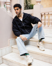 Midnight Zip Relaxed Hoodie