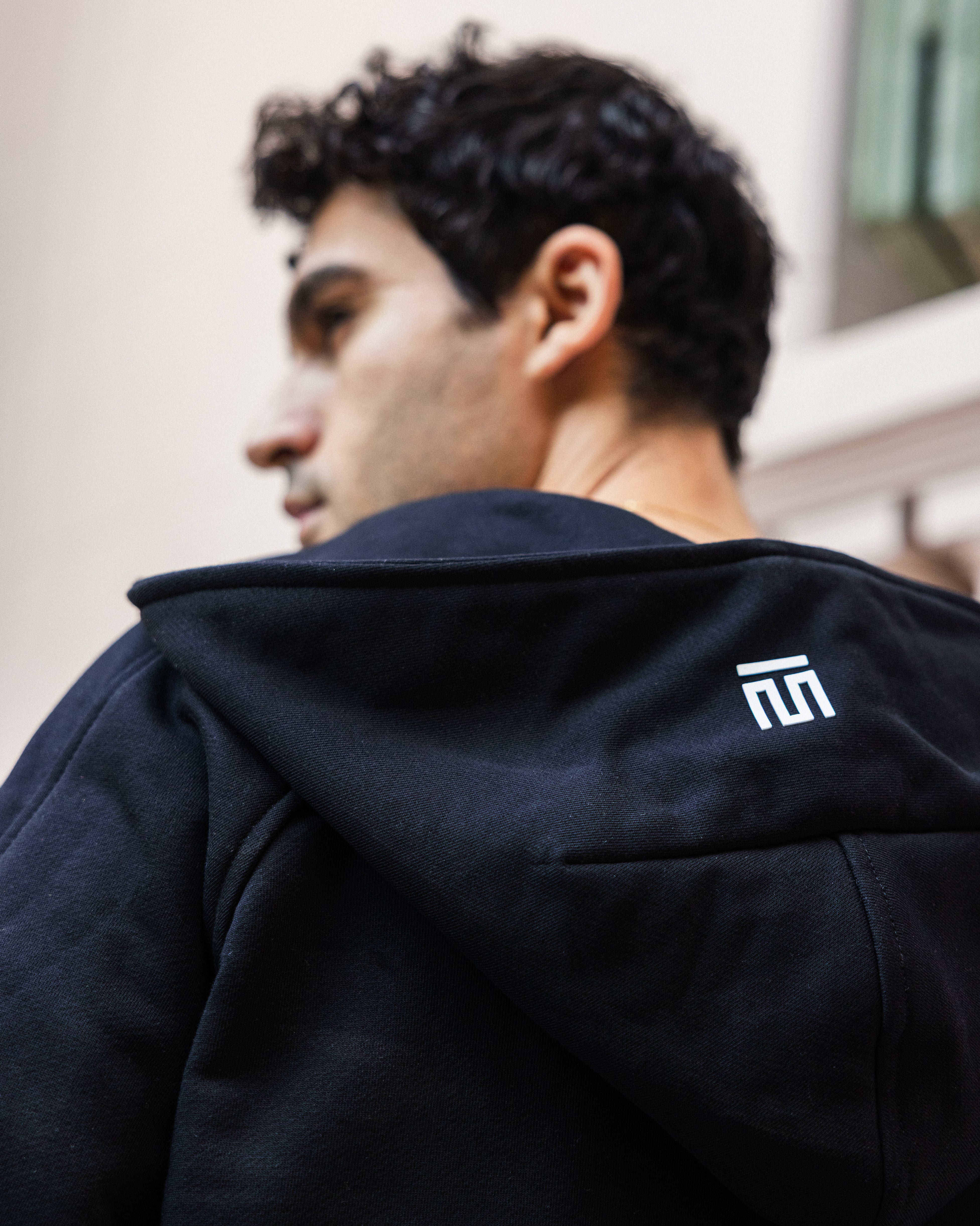 Midnight Zip Relaxed Hoodie