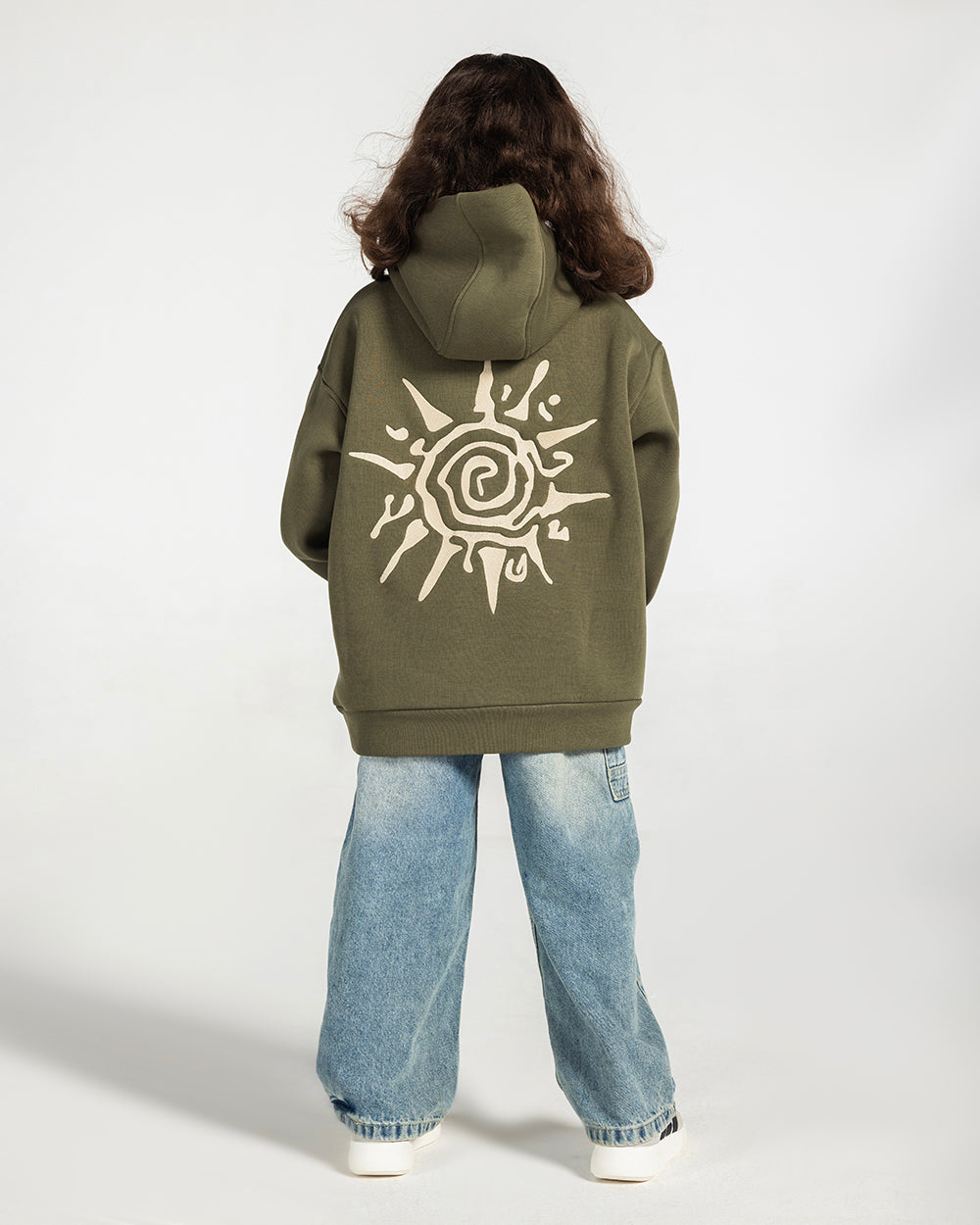 The Rays Embroidered Hoodie - Kids