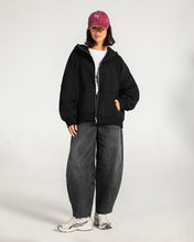 Midnight Zip Relaxed Hoodie