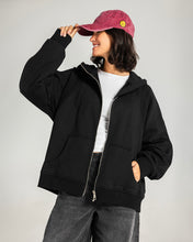 Midnight Zip Relaxed Hoodie