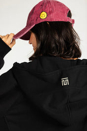 Midnight Zip Relaxed Hoodie