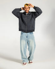 Midnight Zip Relaxed Hoodie Charcoal Grey - Adults