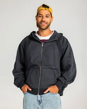 Midnight Zip Relaxed Hoodie Charcoal Grey - Adults