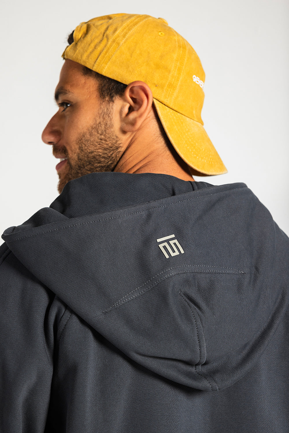 Midnight Zip Relaxed Hoodie Charcoal Grey - Adults