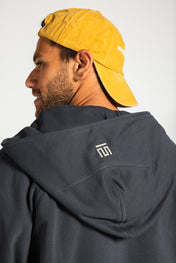 Midnight Zip Relaxed Hoodie Charcoal Grey - Adults
