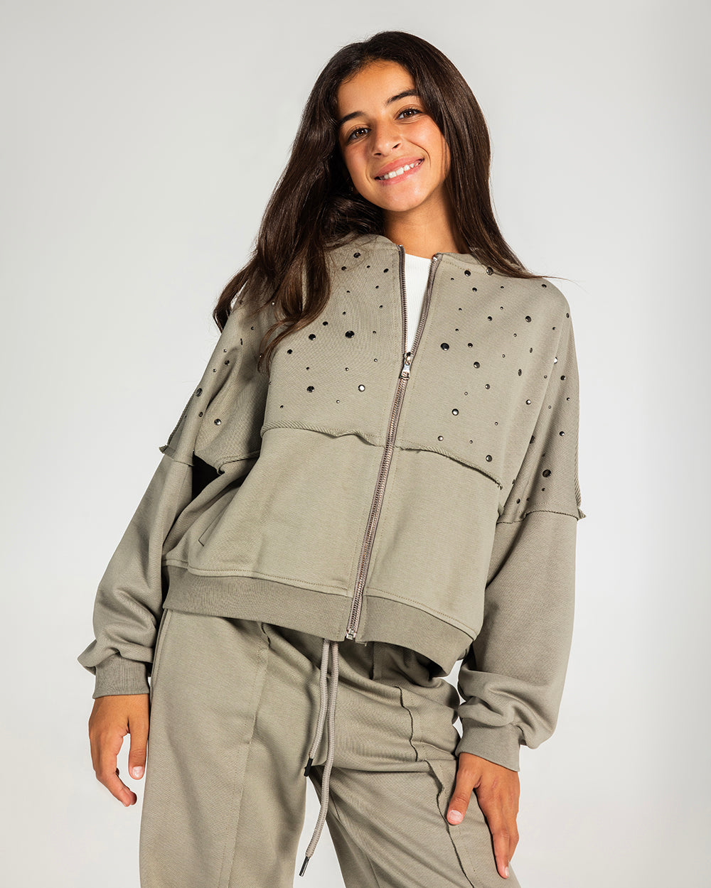 The Element Studded Set Pastel Olive - Kids