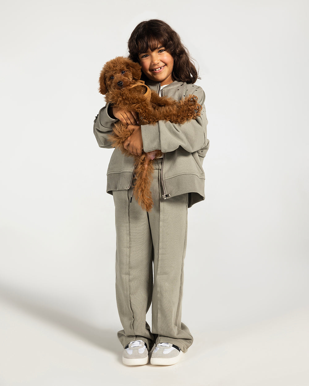 The Element Studded Set Pastel Olive - Kids