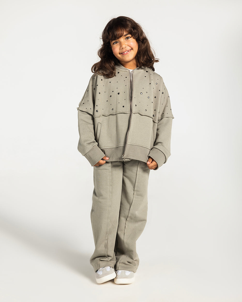 The Element Studded Set Pastel Olive - Kids