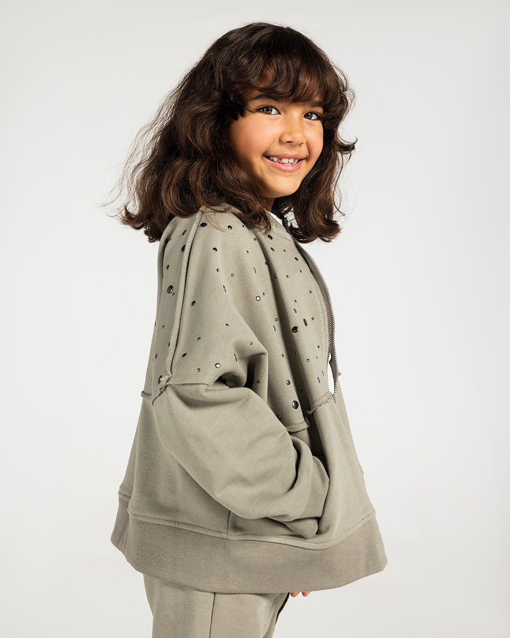 The Element Studded Set Pastel Olive - Kids