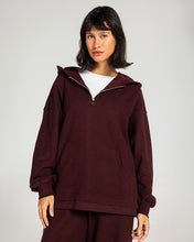 The Essential Half-Zip Set Burgundy - Adults