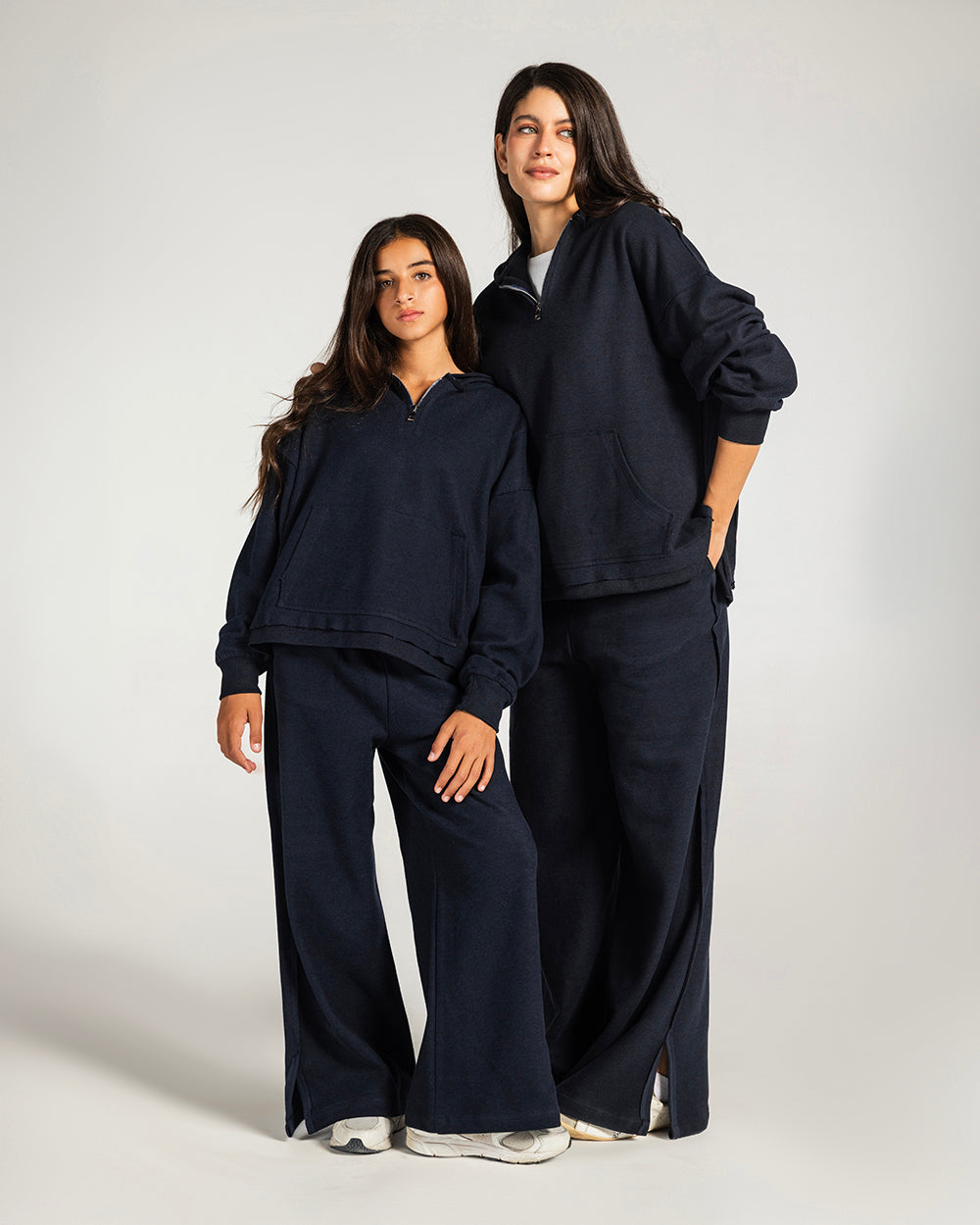 The Essential Half-Zip Set Navy - Kids