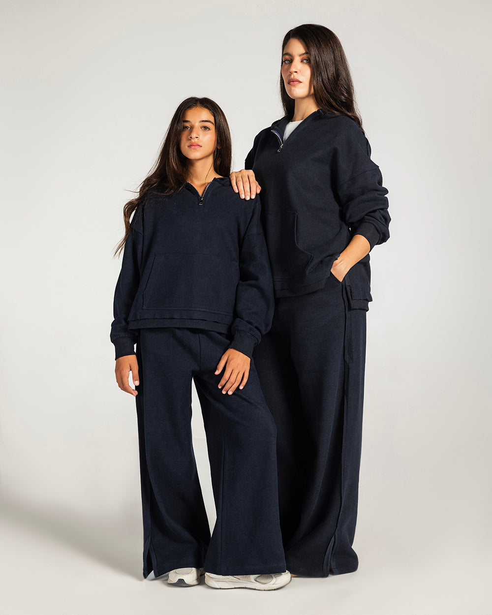 The Essential Half-Zip Set Navy - Kids
