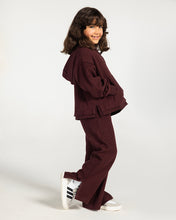 The Essential Half-Zip Set Burgundy - Kids