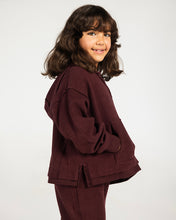 The Essential Half-Zip Set Burgundy - Kids