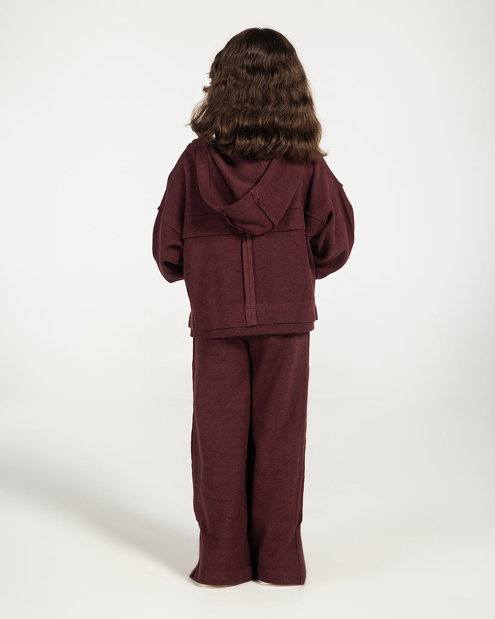 The Essential Half-Zip Set Burgundy - Kids