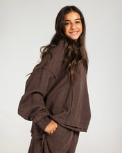 The Essential Half-Zip Set Brown - Kids