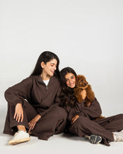 The Essential Half-Zip Set Brown - Adults