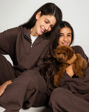 The Essential Half-Zip Set Brown - Adults