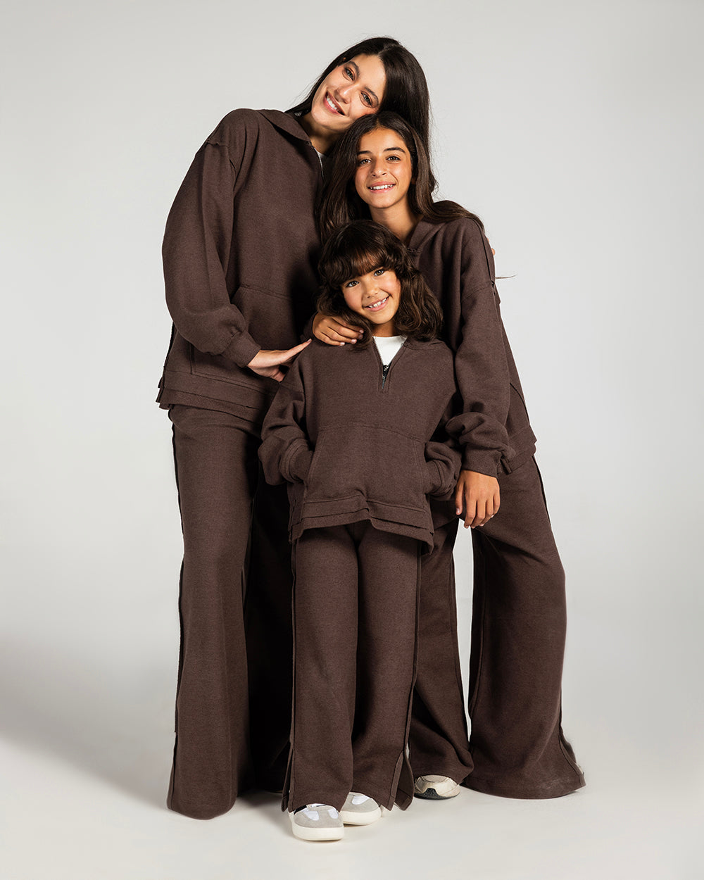 The Essential Half-Zip Set Brown - Adults