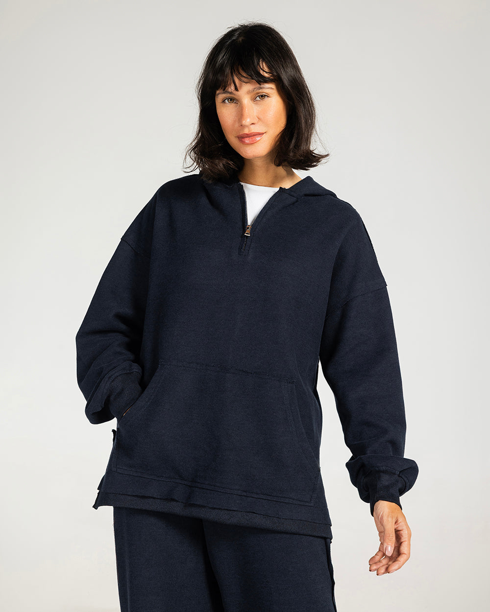 The Essential Half-Zip Set Navy - Adults