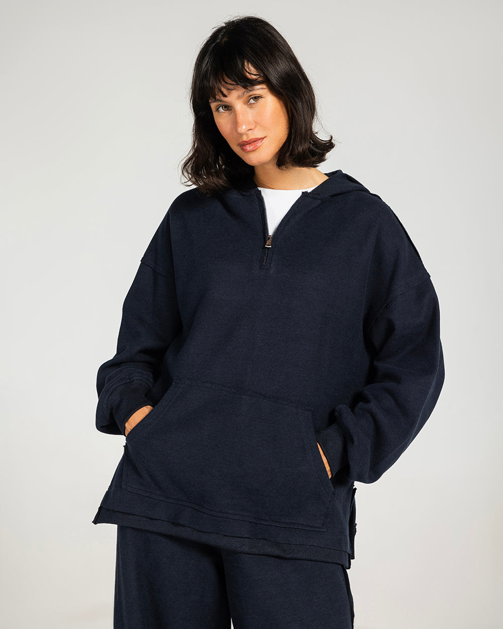 The Essential Half-Zip Set Navy - Adults