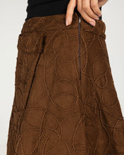The Contour Suede Skirt Brown - Adults