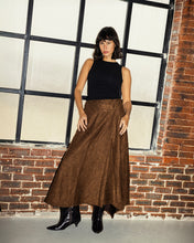 The Contour Suede Skirt Brown - Adults