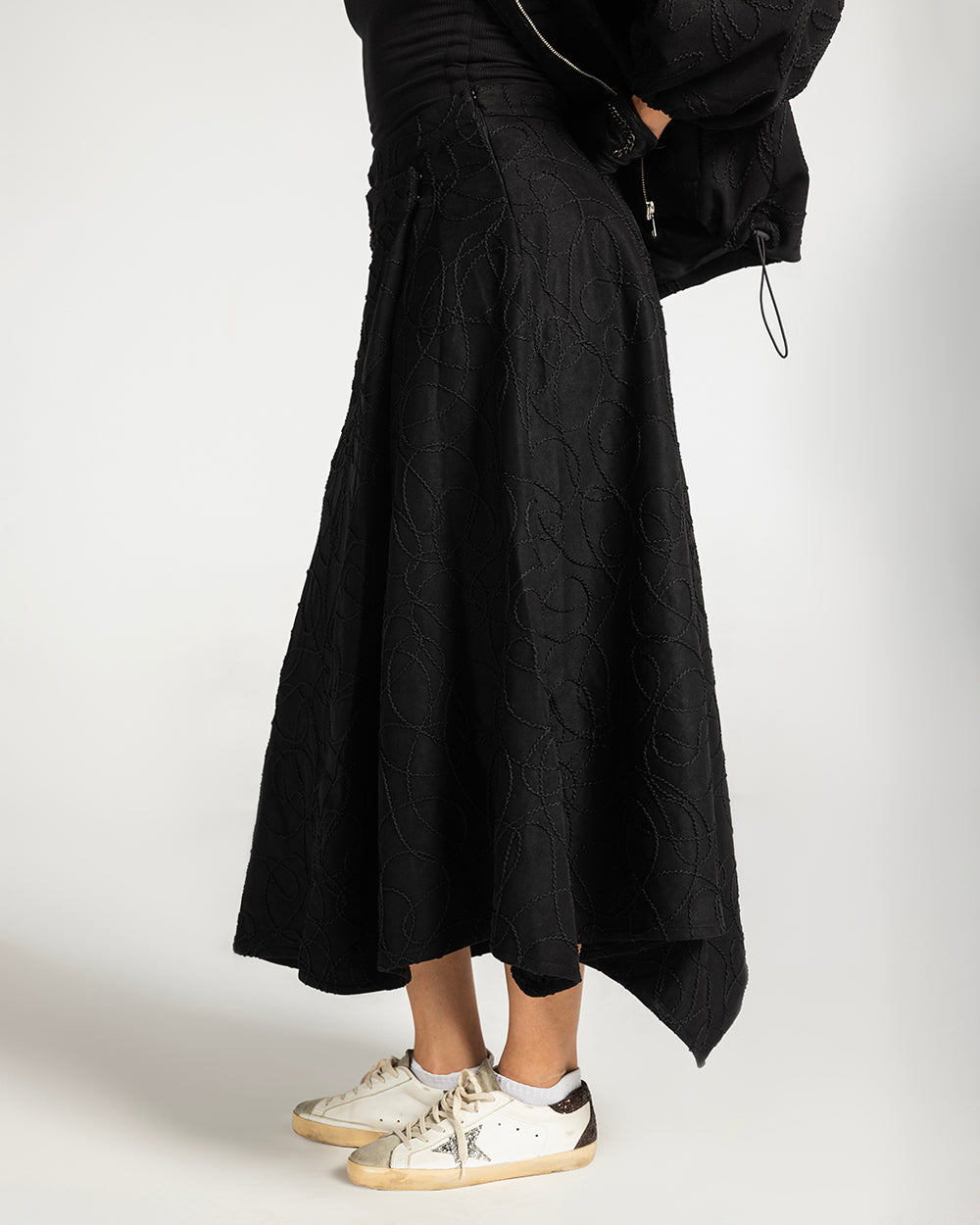 The Contour Suede Skirt Black - Adults
