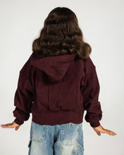 The Pleated Zip-Up Burgundy - Kids