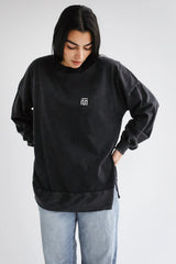 Basic Washed Grey T-Shirt - White Logo
