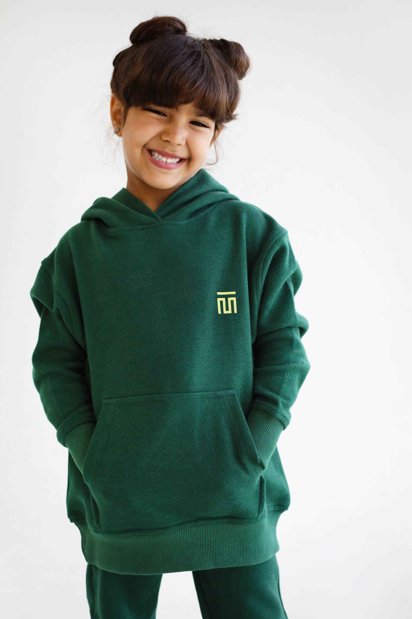 Timeless Hooded Set Green - Kids