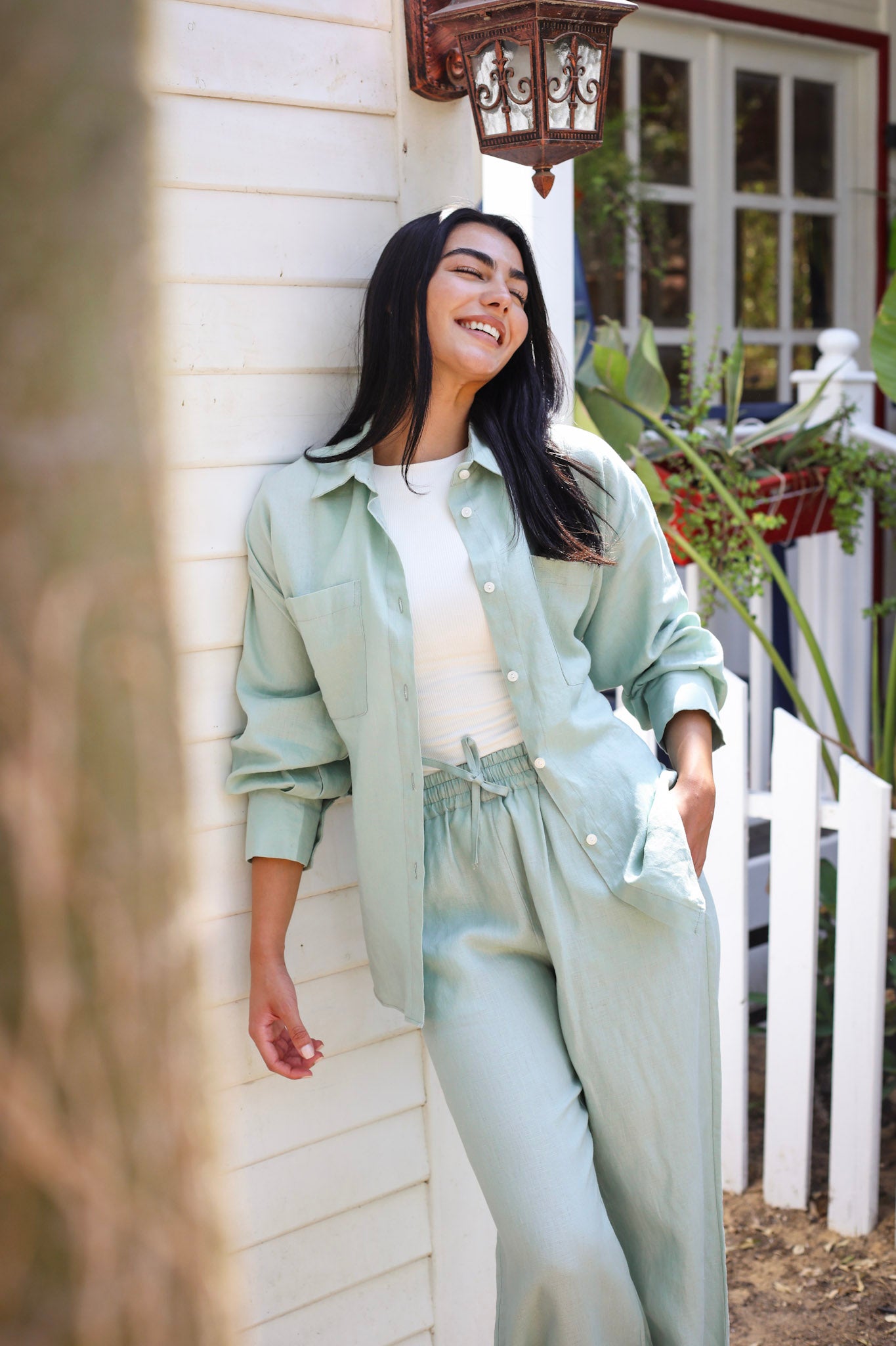 The Fit Linen set - Mint