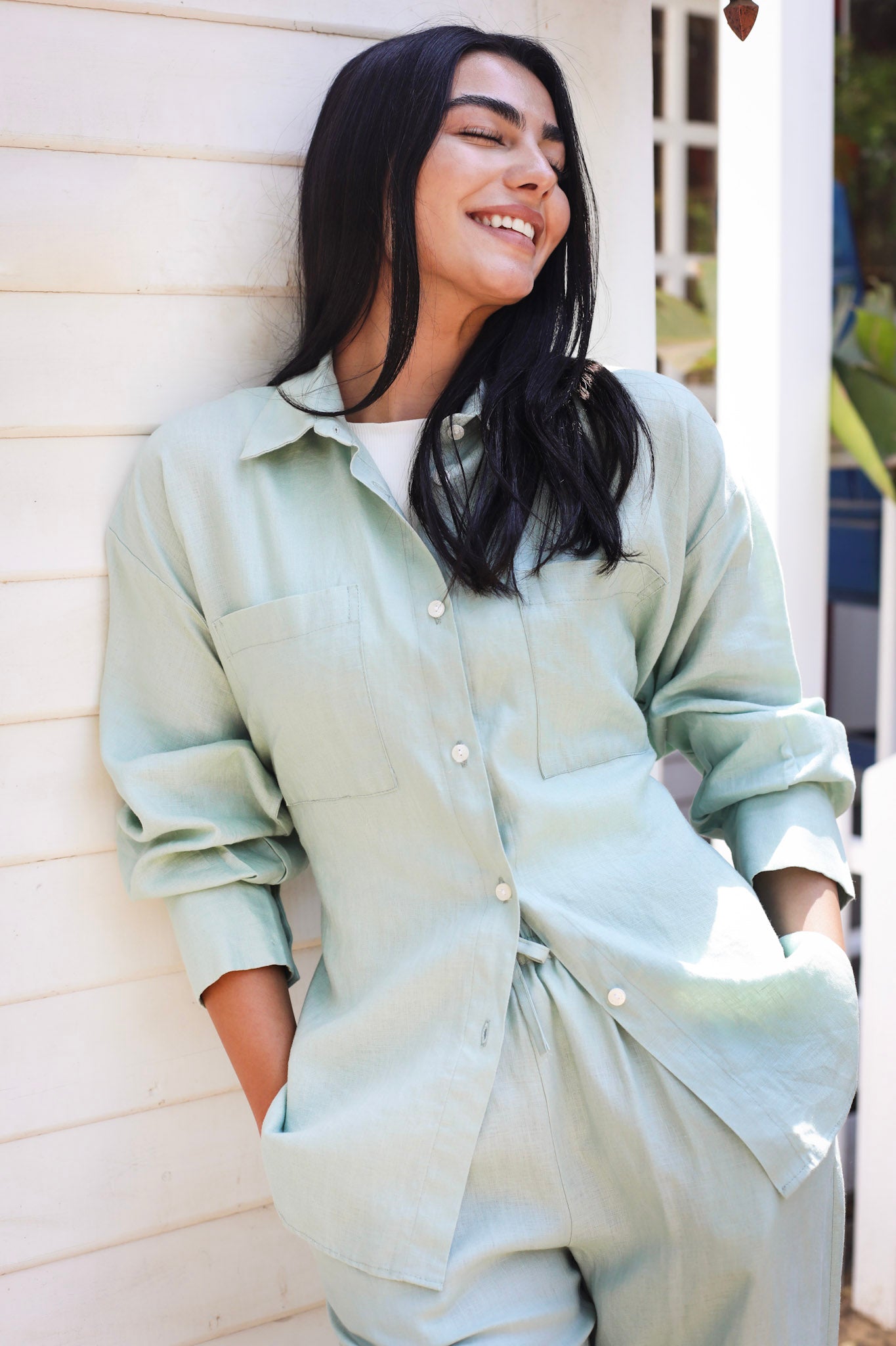 The Fit Linen set - Mint