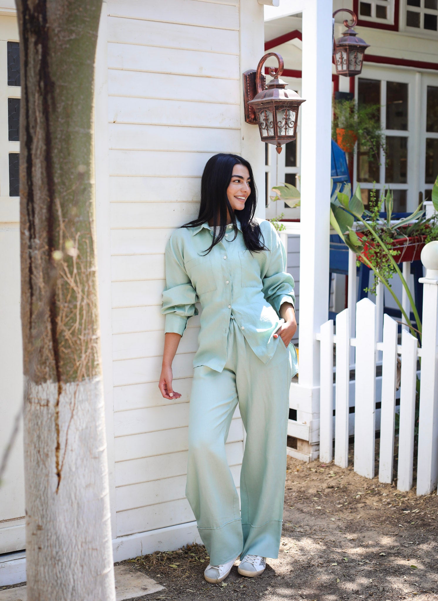 The Fit Linen set - Mint