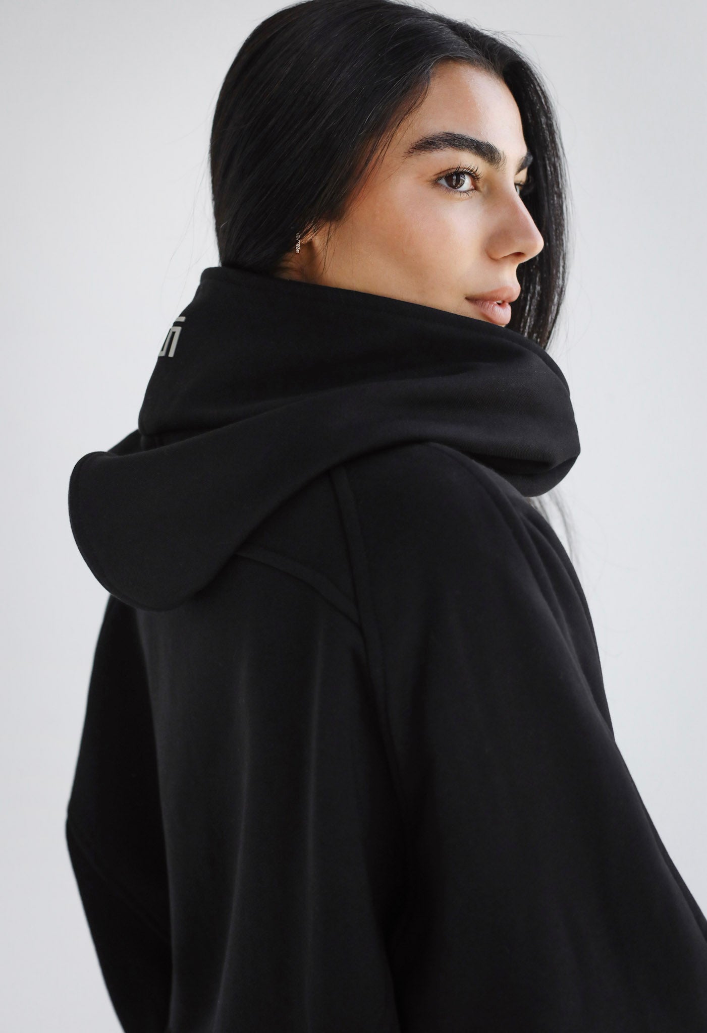 Midnight Zip Relaxed Hoodie