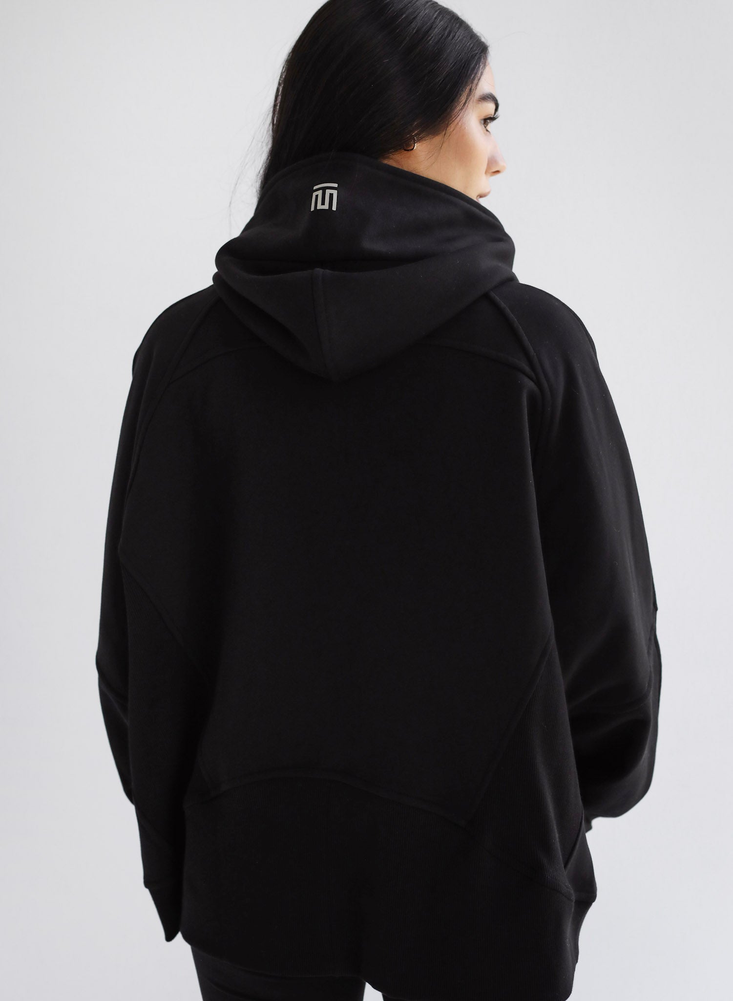 Midnight Zip Relaxed Hoodie