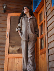 The Fit Linen set - Cafe