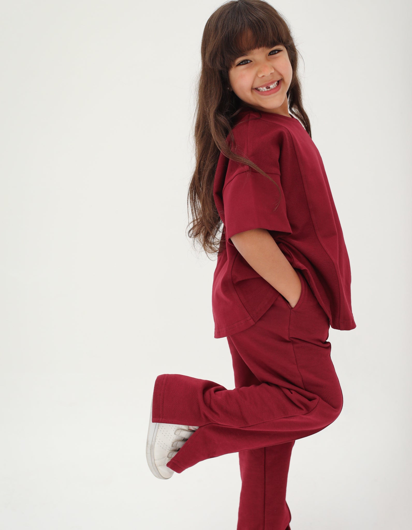 Flip-Side Burgundy Set - Kids
