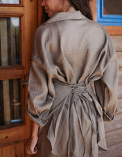 The Fit Linen set - Cafe