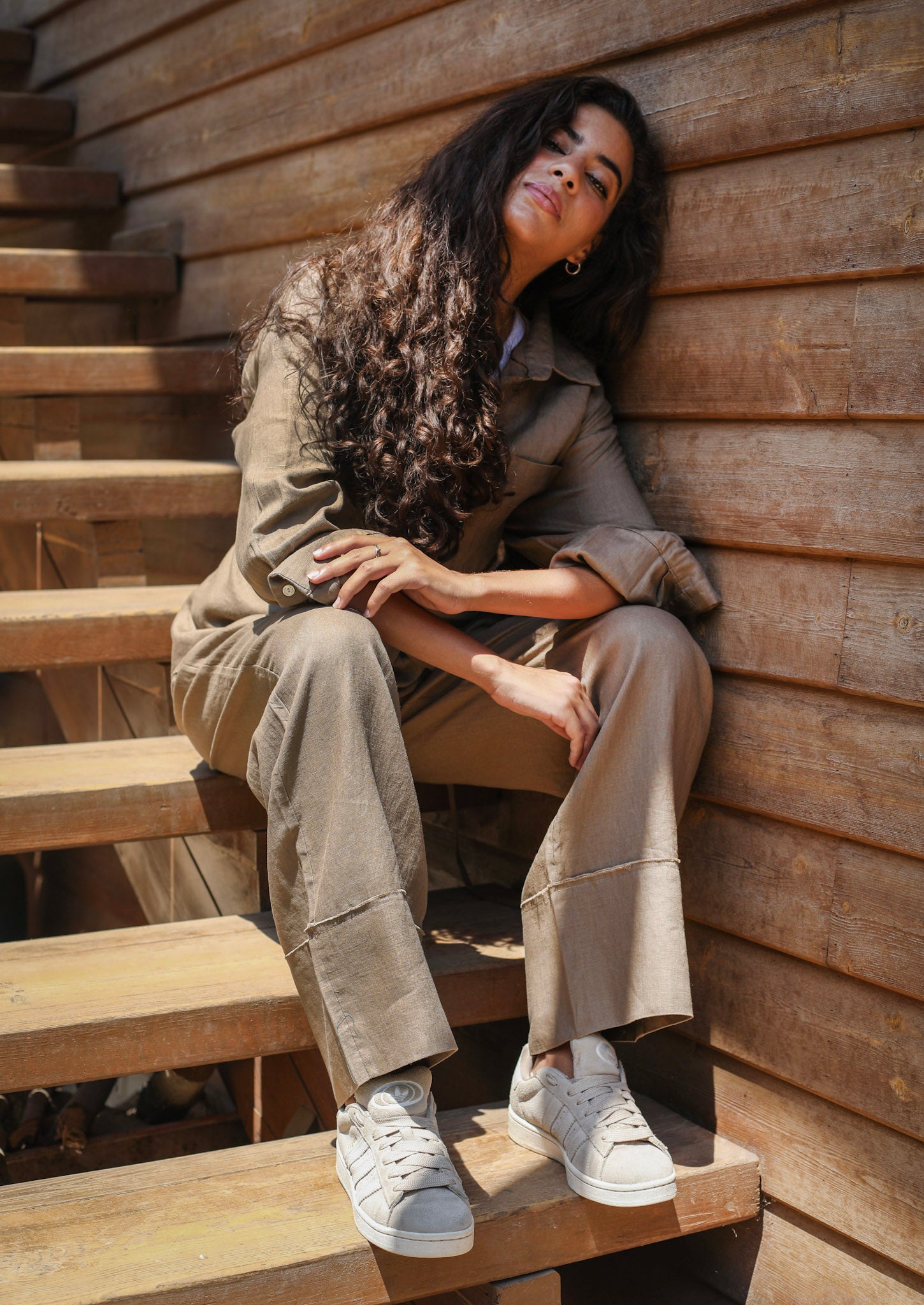 The Fit Linen set - Cafe